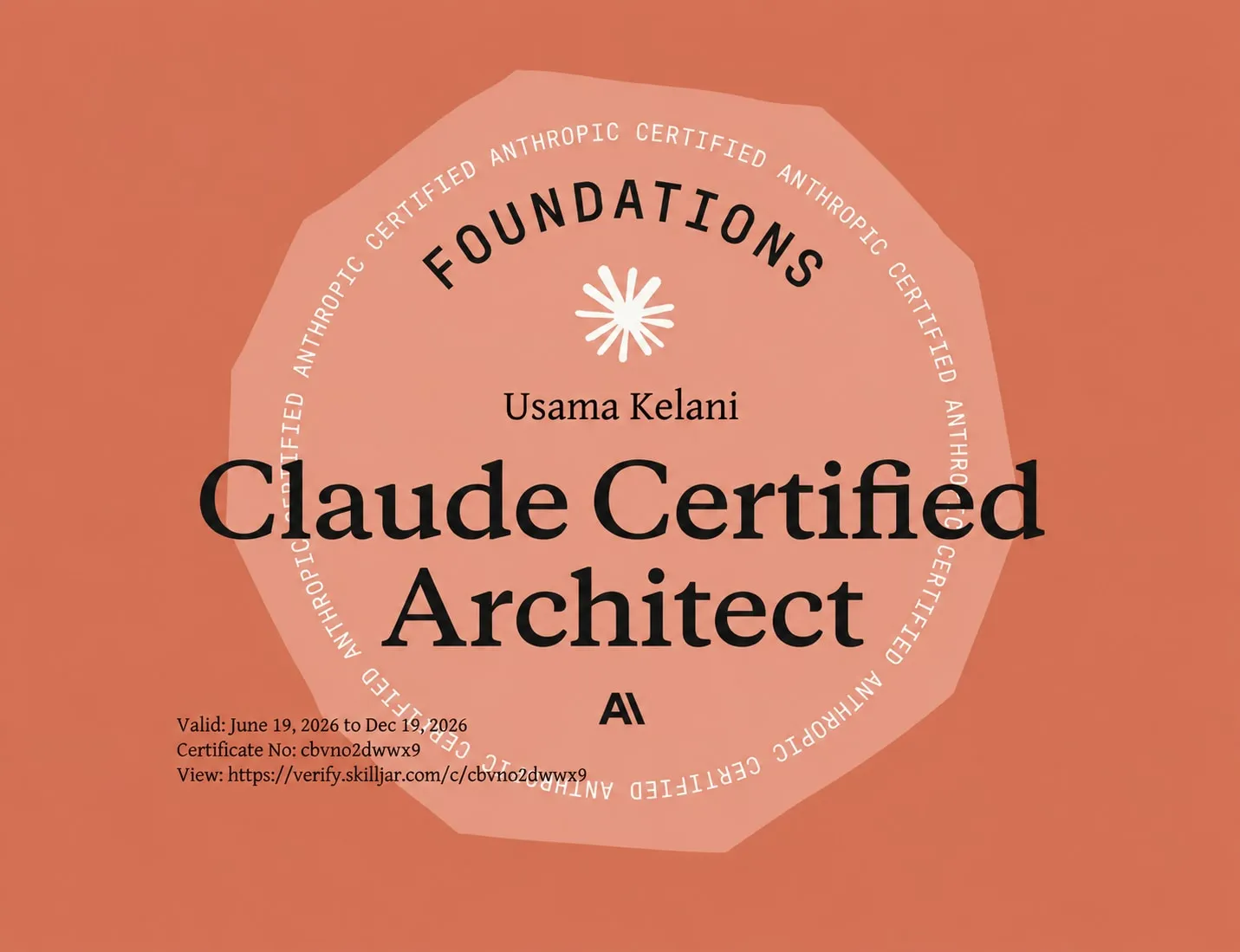 Claude Certified Architect — Foundations (CCA-F) — Anthropic