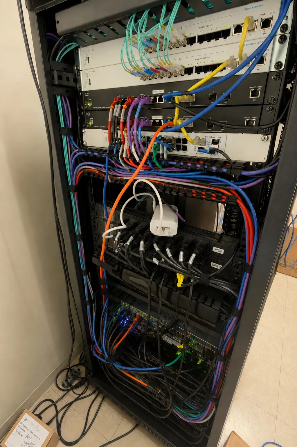 Patch panel & cable runs