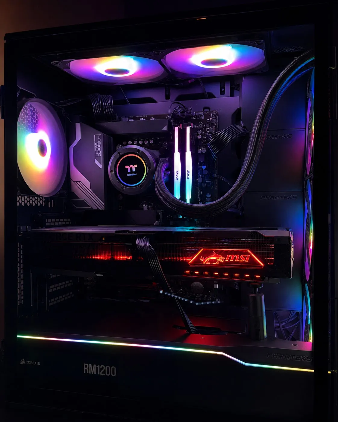 Flagship rig · cooling loop
